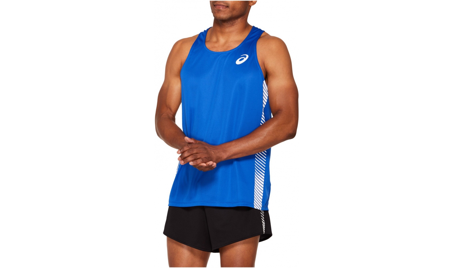 Mens functional tank top Asics M PRACTICE SNG blue | AD Sport.store