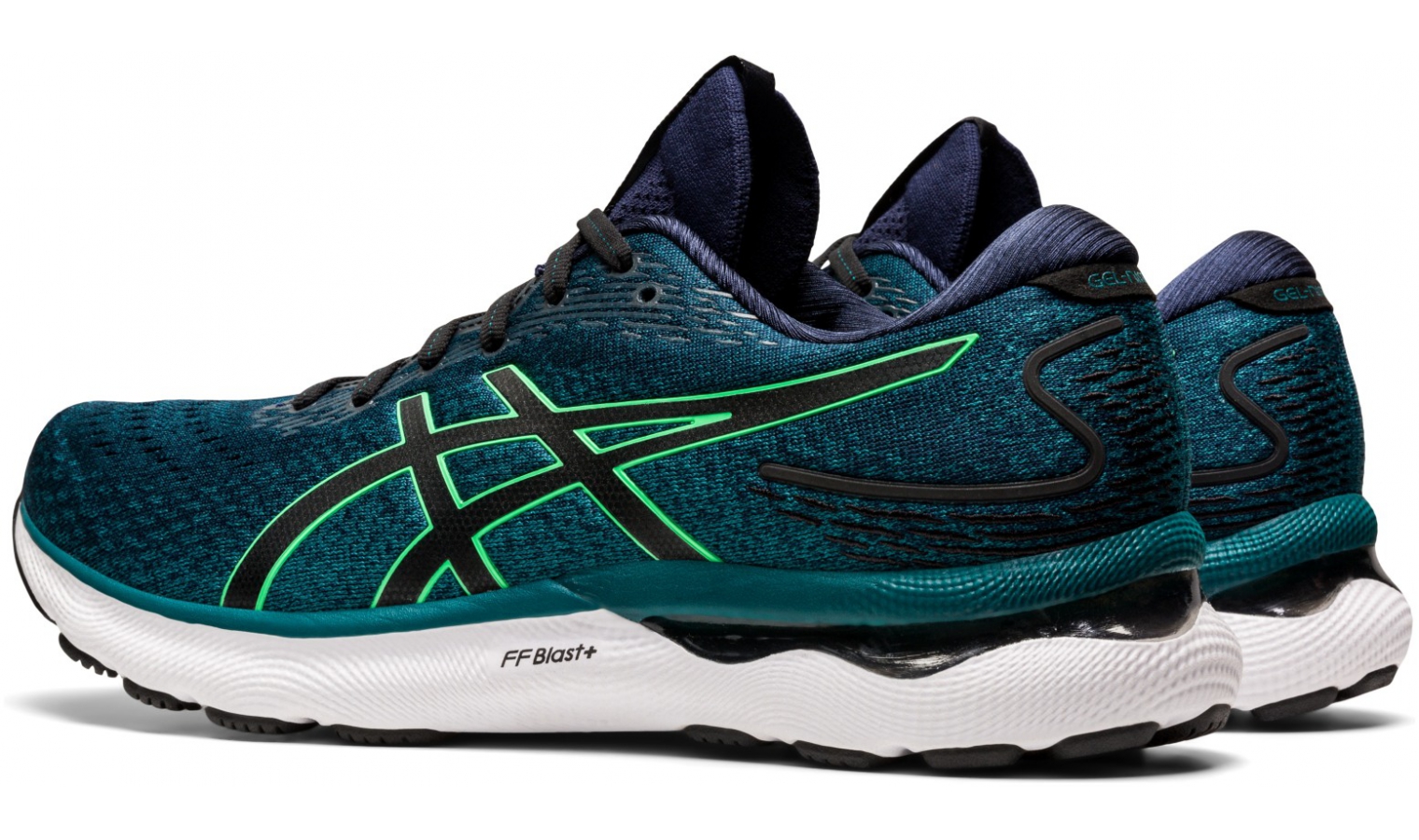 Mens running shoes ASICS GEL-NIMBUS 24 turquoise | AD Sport.store