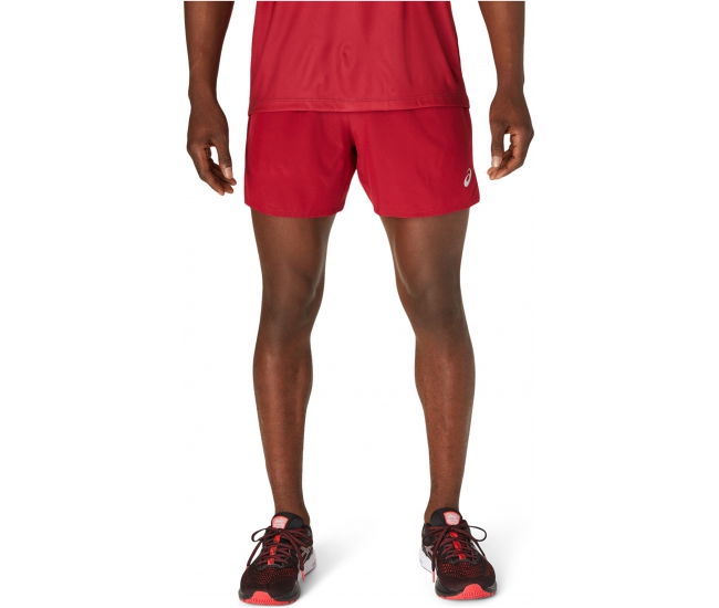 asics road 5in short