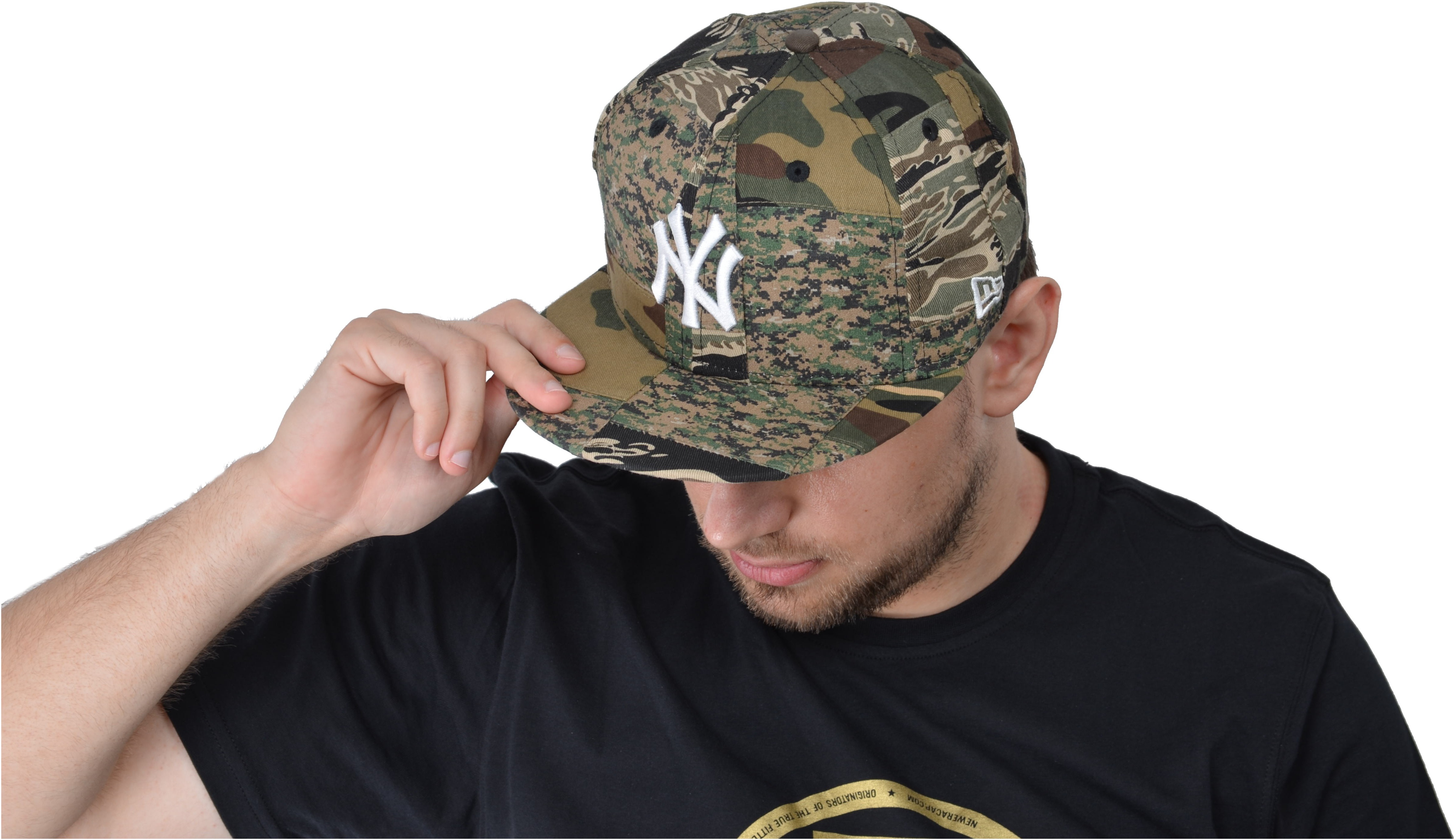 New Era Men's 9FORTY AFrame Yankees Cap in Camo