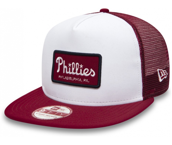 new era phillies trucker hat