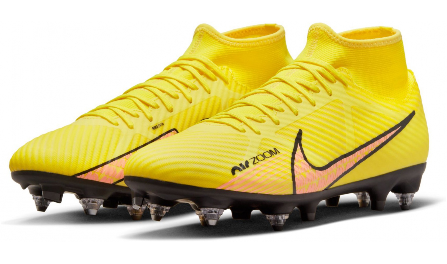 Soft ground football boots Nike ZOOM MERCURIAL 9 ACADEMY SG-PRO ANTI-CLOG yellow |