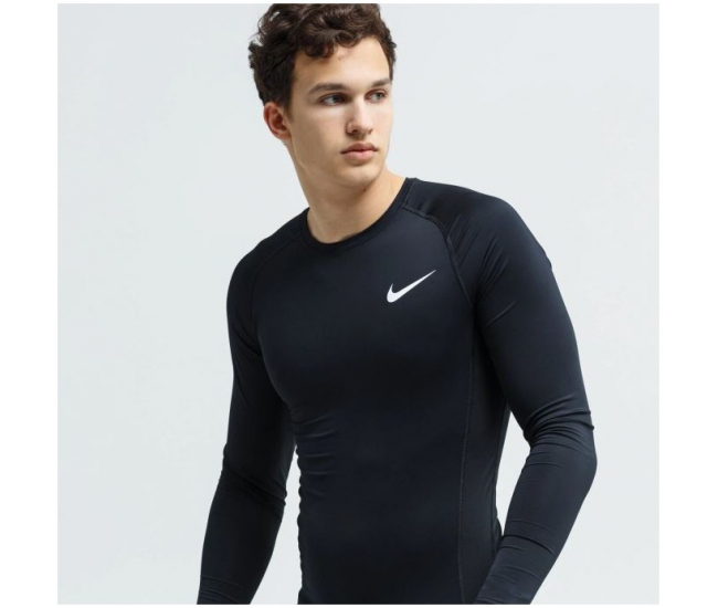 Men's compression long sleeve shirt Nike PRO black | AD Sport.store