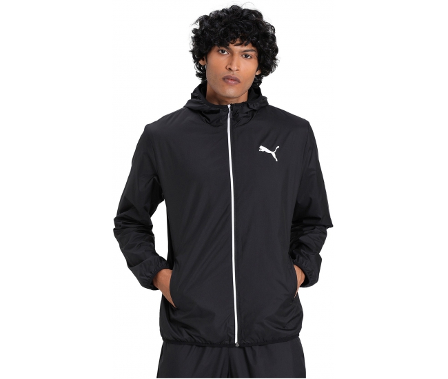 puma essentials solid windbreaker