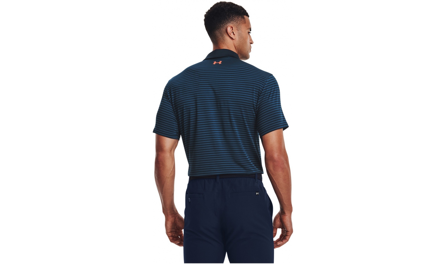 Mens functional short sleeve shirt Under Armour PLAYOFF POLO 2.0 blue