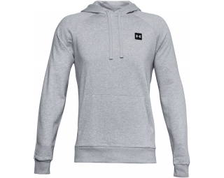 under armour training fleece hoodie with taping in black