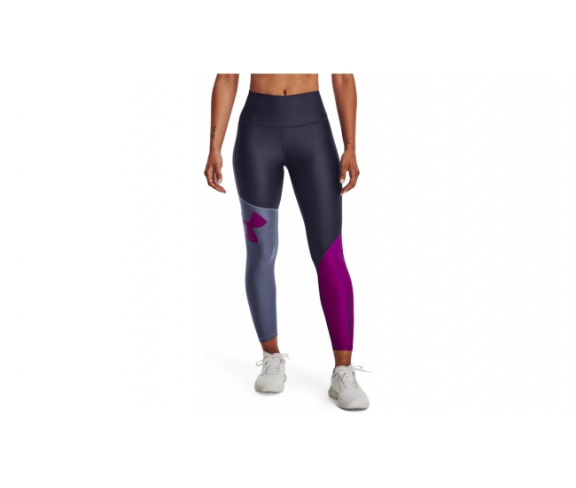 Womens high waisted compression Under Armour COLORBLOCK ANKLE W grey | AD Sport.store