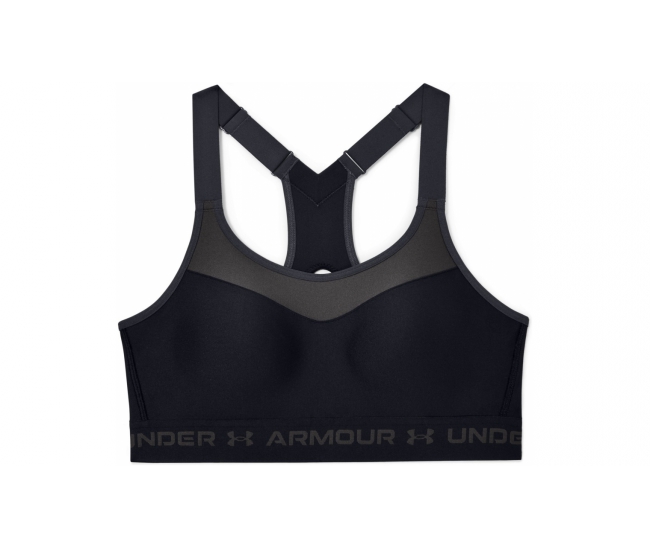 Womens sports bra Under Armour ARMOUR HIGH CROSSBACK BRA W black | AD ...